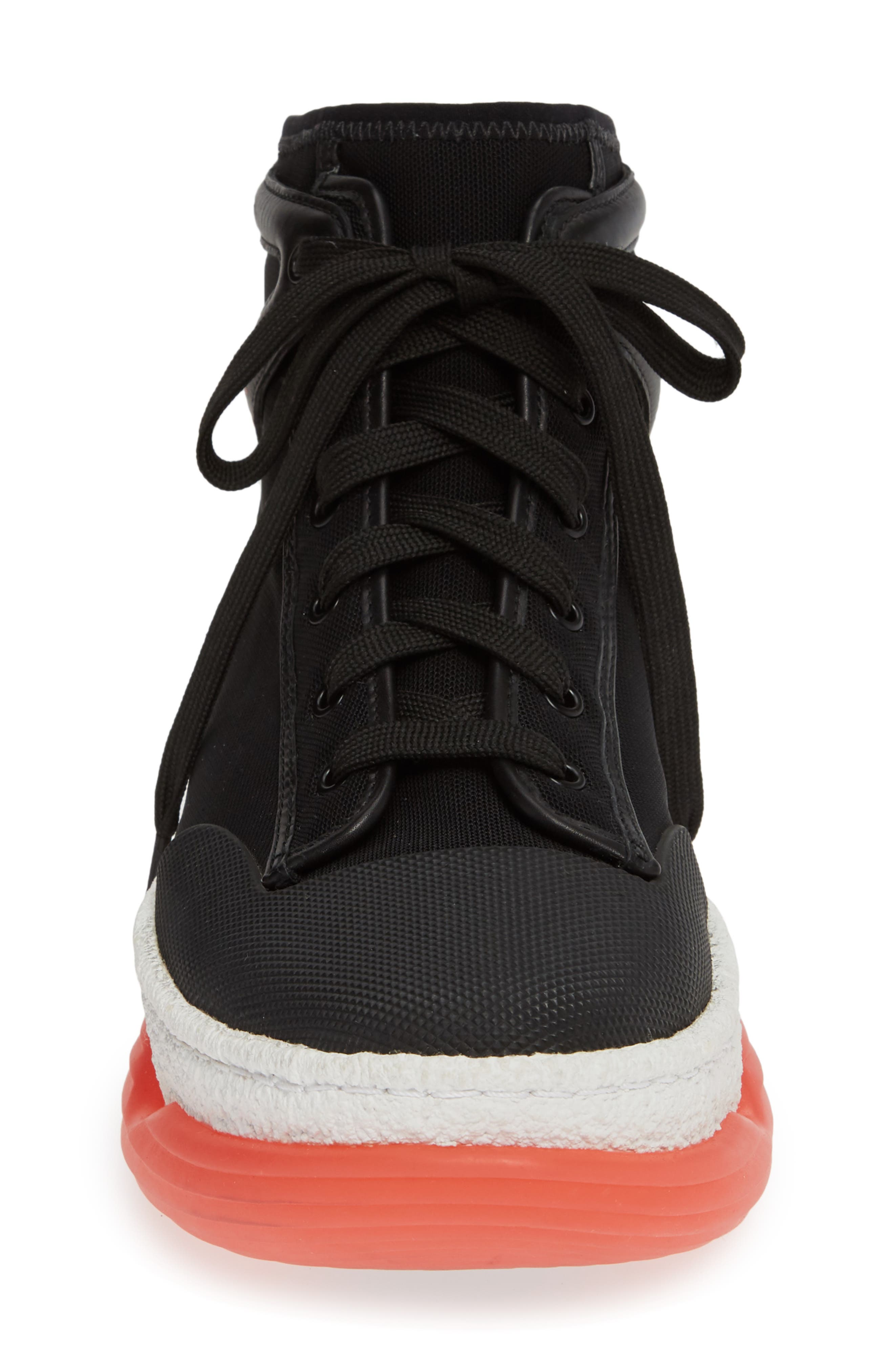 Logo Platform Sneaker, Alternate, color, BLACK