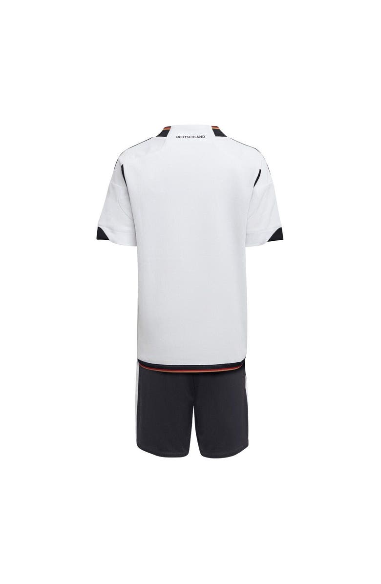 adidas Toddler adidas White/Black Germany National Team 2022/23 Home Mini Kit, Alternate, color,