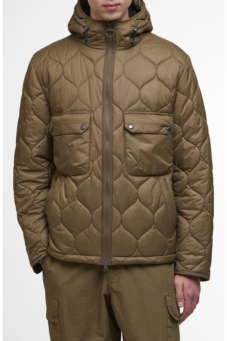 Re-Engineered Hooded Quilted Jacket, Main, color, BEECH