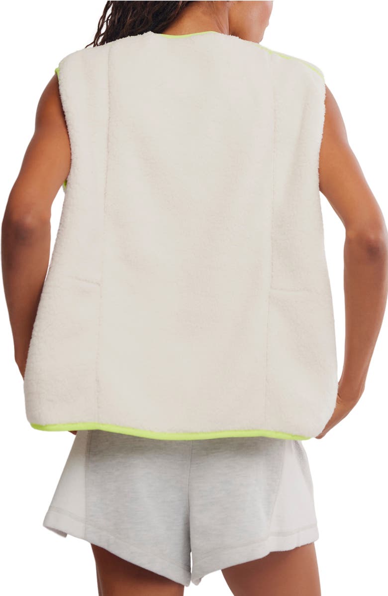 Free People FP Movement Mountain High Water Resistant Vest, Alternate, color, Ivory