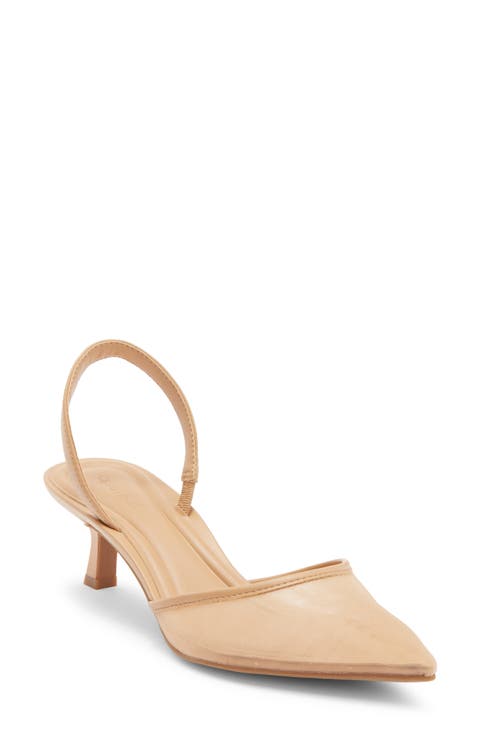 Cammie Kitten Heel Slingback Pump (Women)