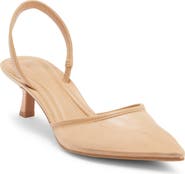 Open Edit Cammie Kitten Heel Slingback Pump