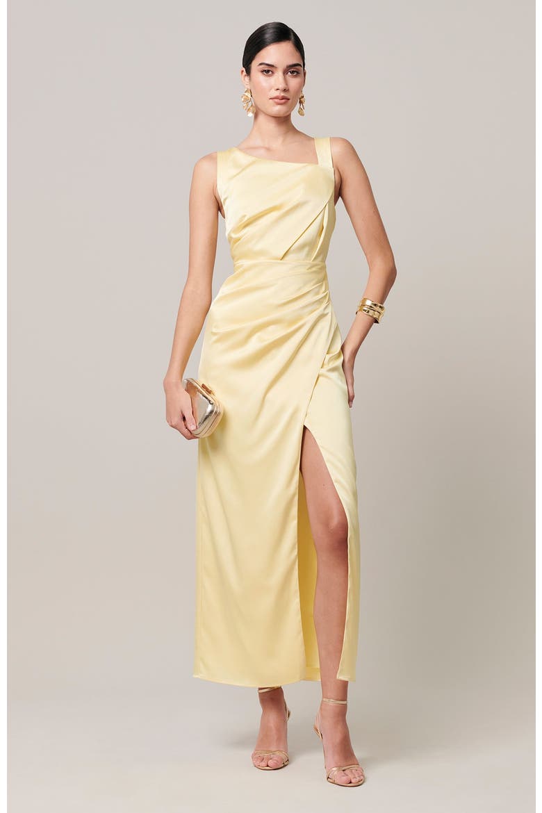 Carey Midi Dress, Alternate, color, Butter