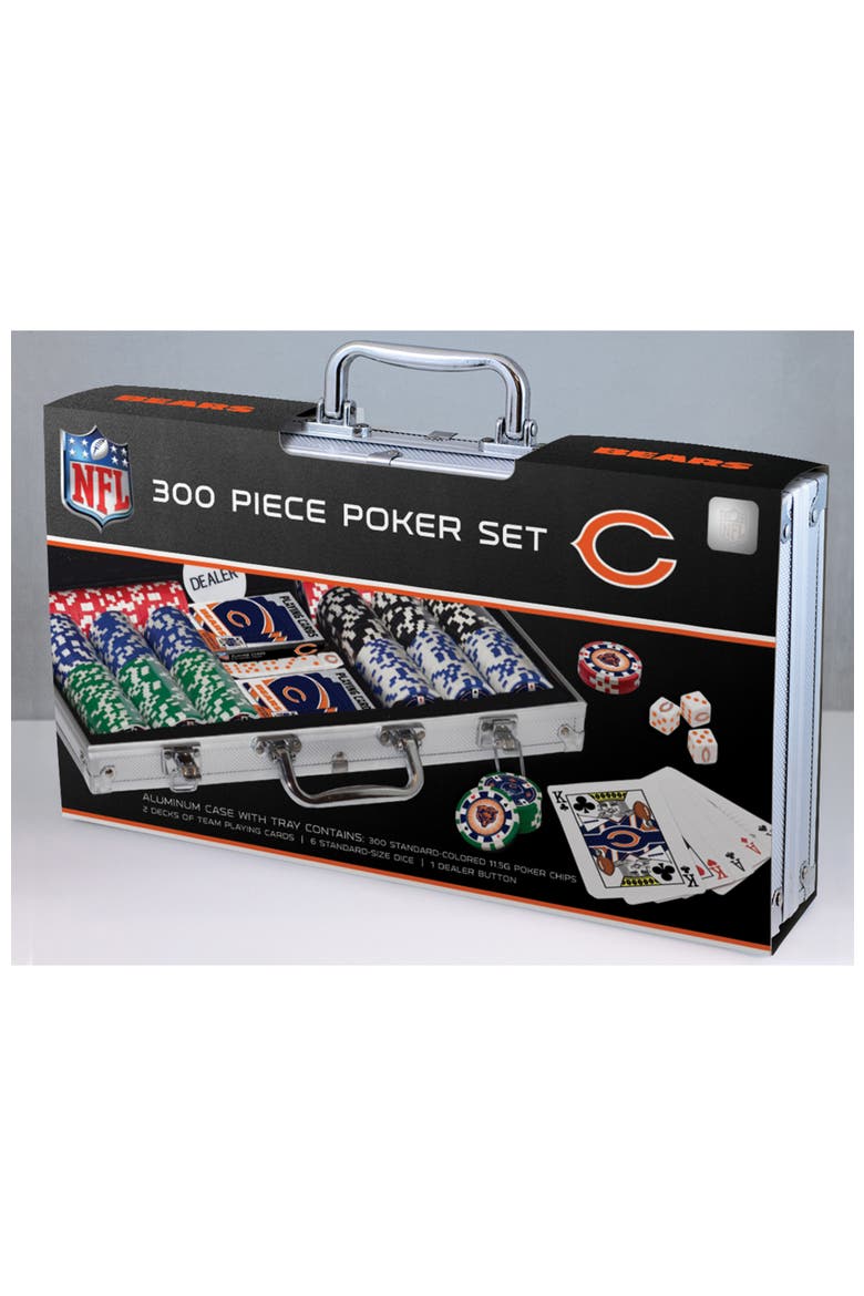 Chicago Bears 300 Piece Poker Set, Main, color, Multicolor