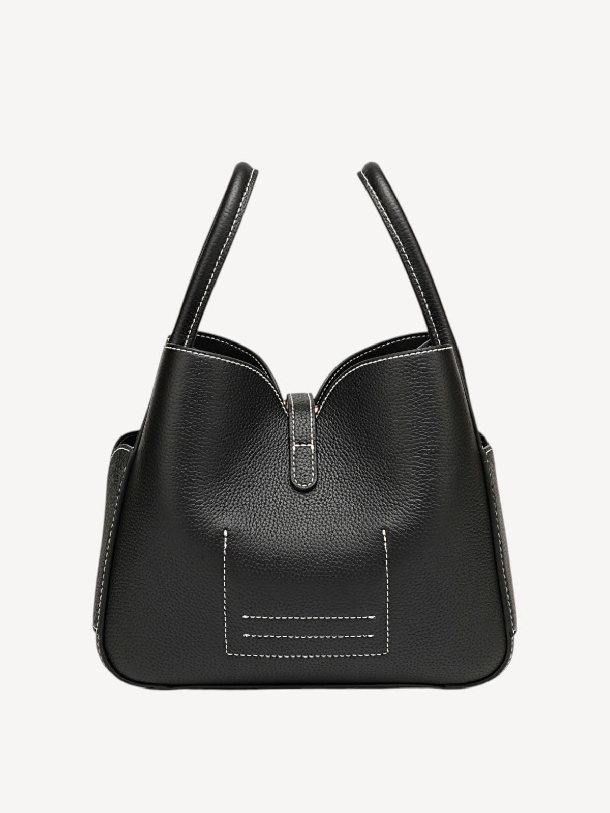 Cotswolds Genuine Pebble Leather Shoulder Bag, Alternate, color, Black