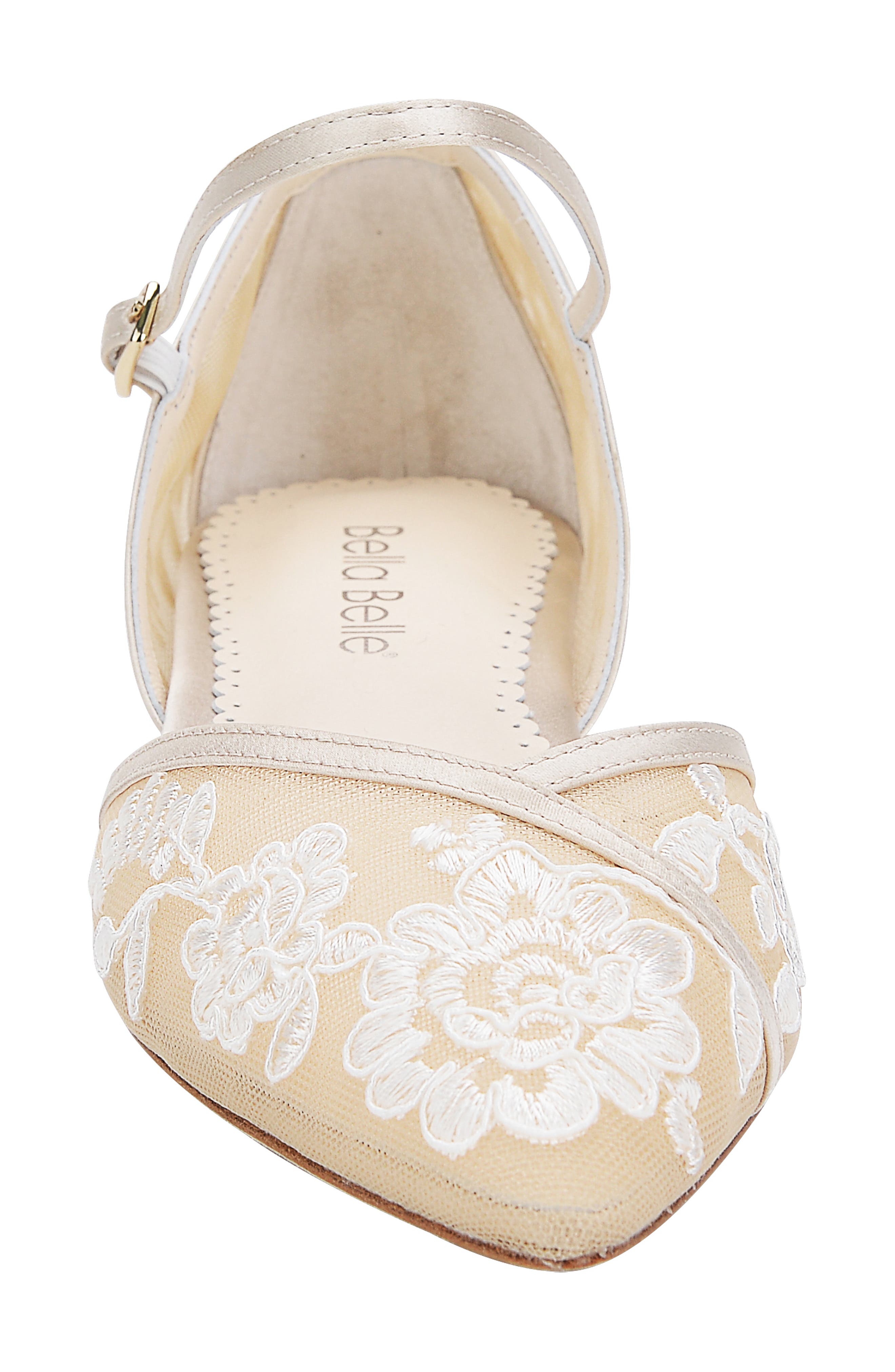 Bella Belle Celia Flat, Alternate, color, Nude Silk