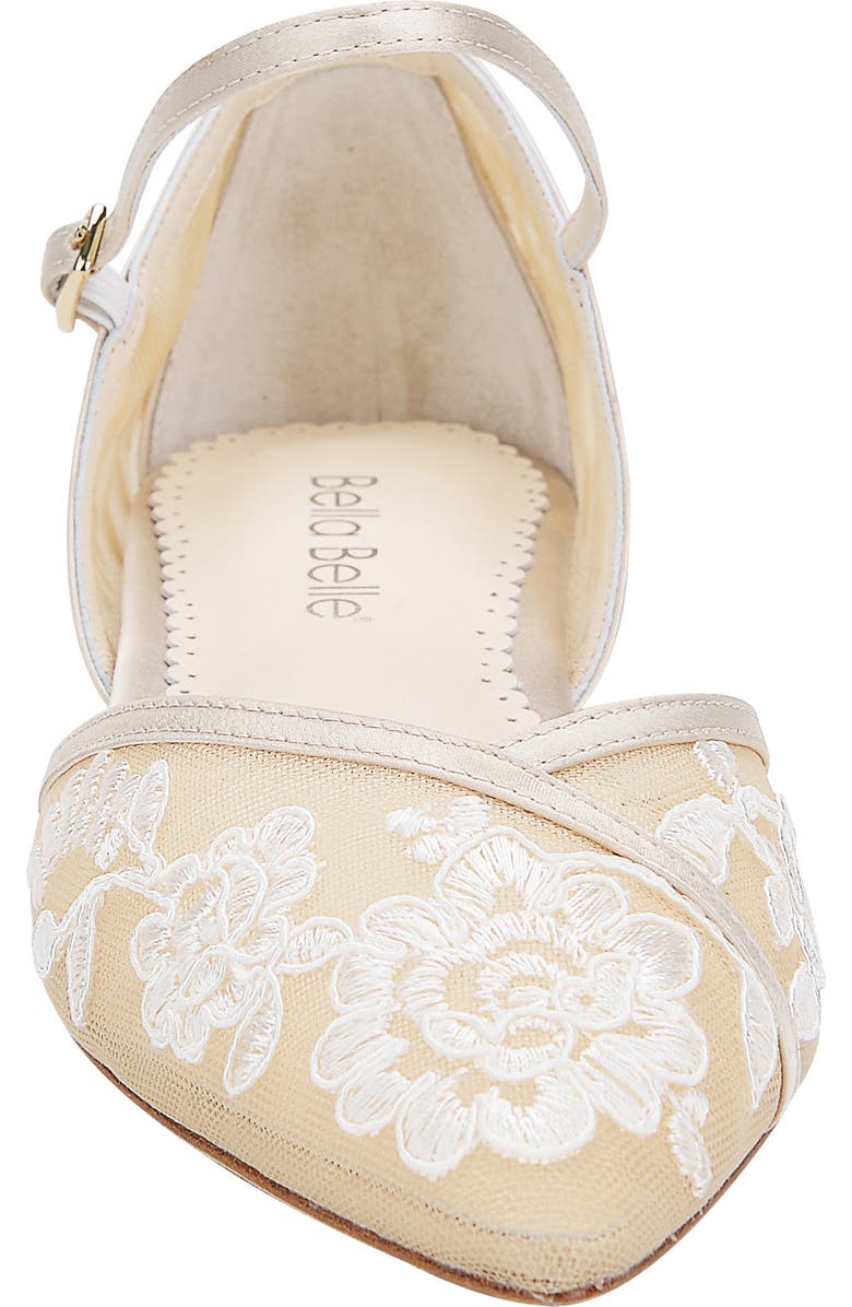 Bella Belle Celia Flat, Alternate, color, Nude Silk