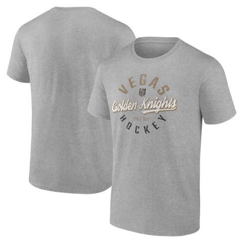 Men's Fanatics Gray Vegas Golden Knights Emblem T-Shirt
