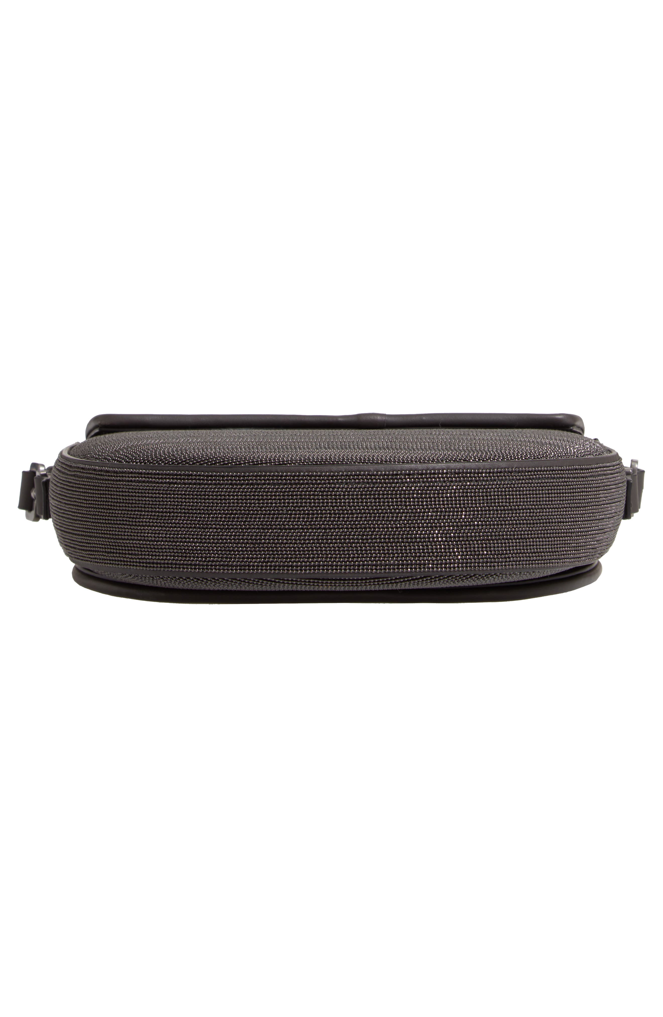 Brunello Cucinelli Monili Beaded Leather Shoulder Bag, Alternate, color, 