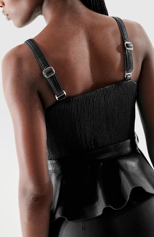 As By Df Claude Recycled Leather Top In Black