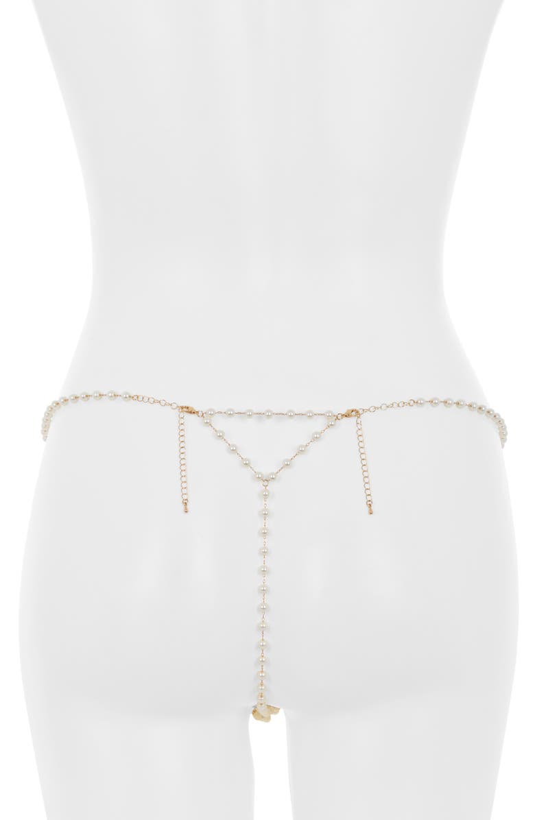 Bluebella Imitation Pearl Thong, Alternate, color, Pearl Collection