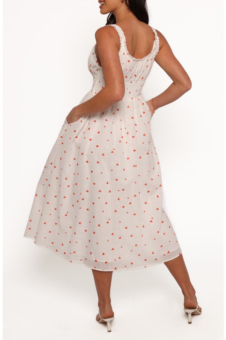 Auguste Smocked Milkmaid Sundress, Alternate, color, DITSY HEART