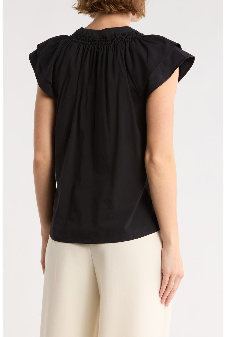 Brynn Short Sleeve Top, Alternate, color, BLACK