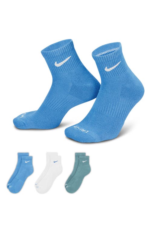 Nike Dri-fit Everyday Plus 3-pack Cushioned Training Ankle Socks