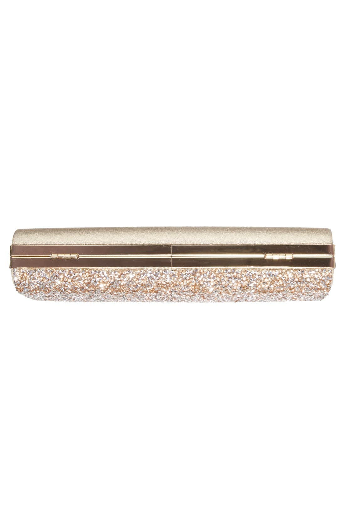 Sole Society 'Mayanna' Crystal Embellished Minaudiere, Alternate, color, 