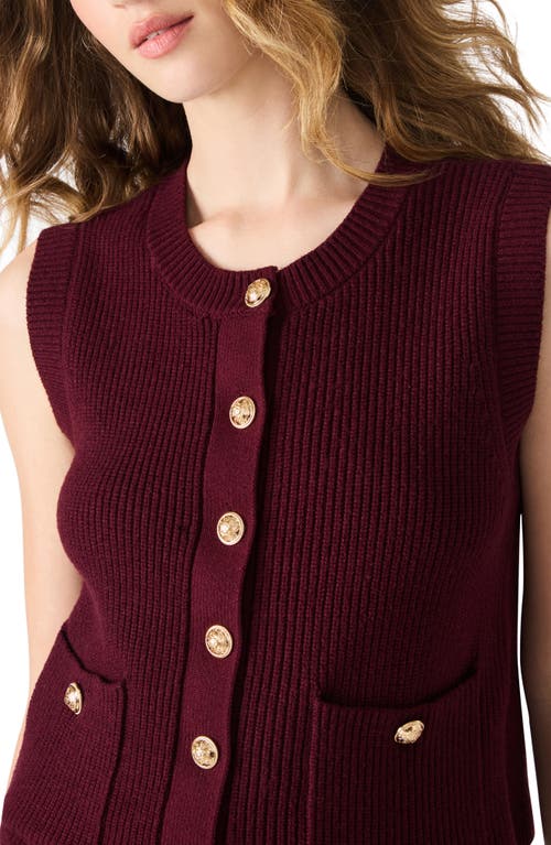 Steve Madden Aliya Sweater Vest In Brown