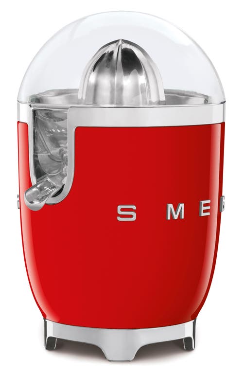 Smeg 50s Retro Style Aesthetic Citrus Juicer In Red