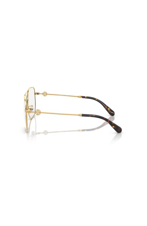 Tory Burch 58mm Pilot Optical Glasses In Gold