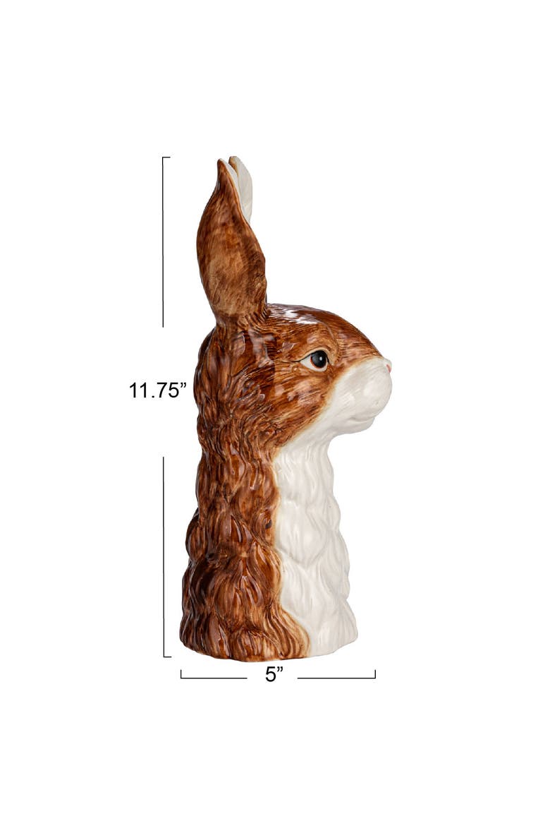 Rabbit Vase, Alternate, color, Brown