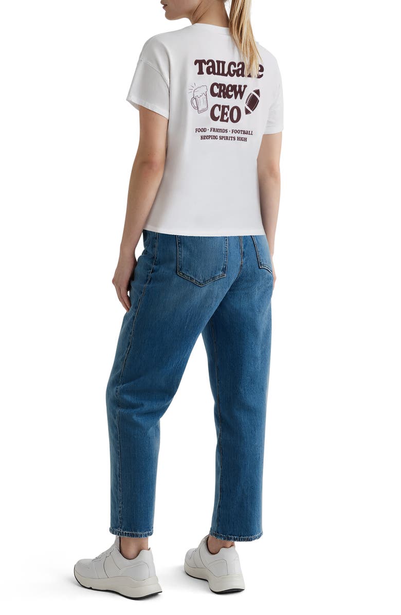 Wildfox Jamie Tailgate Graphic T-Shirt, Alternate, color, Snow White