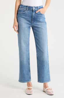 Stevie High Waist Ankle Straight Leg Jeans