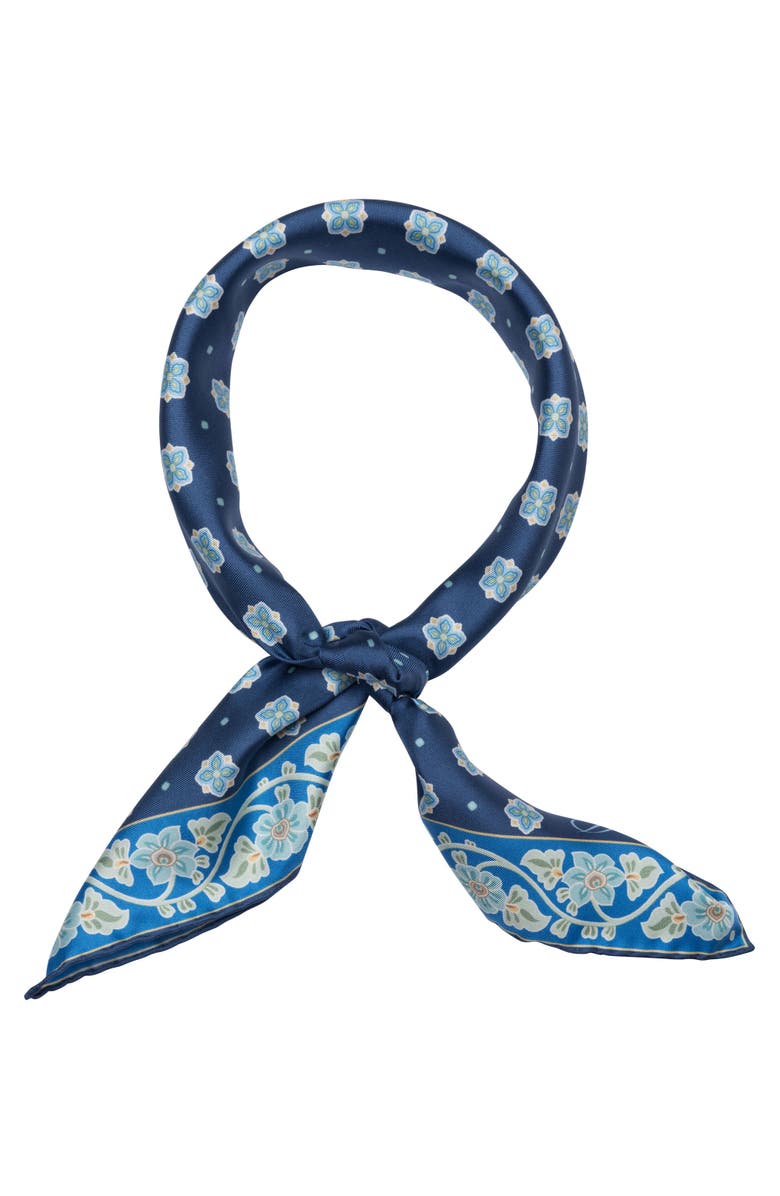 Elizabetta Ducati - Hand Rolled Silk Neckerchief, Alternate, color, Marine Blue