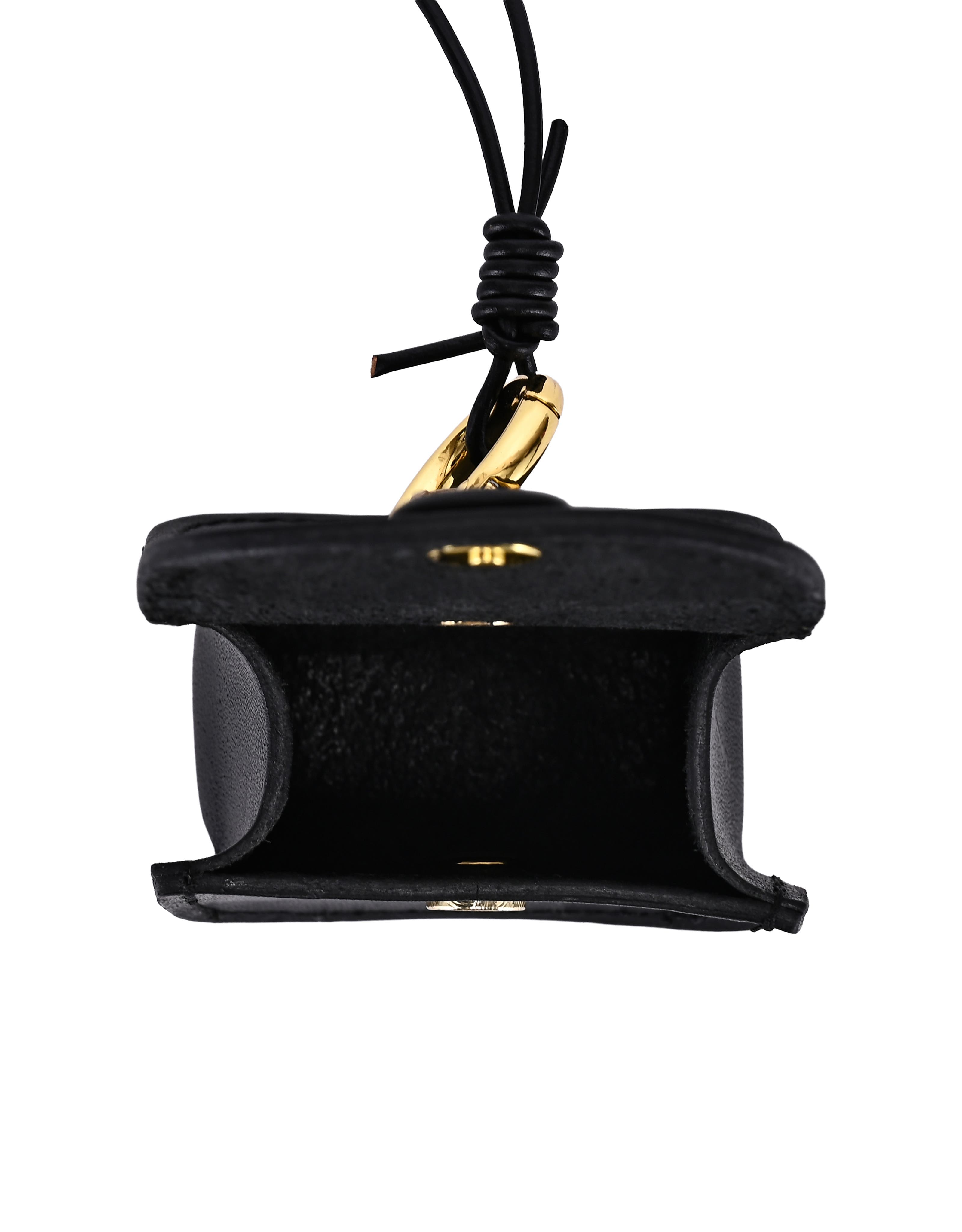 OLD TREND Toti Genuine Leather Mini Structured Charm, Alternate, color, Black