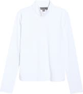 G/FORE Rib Knit Quarter Zip Golf Top