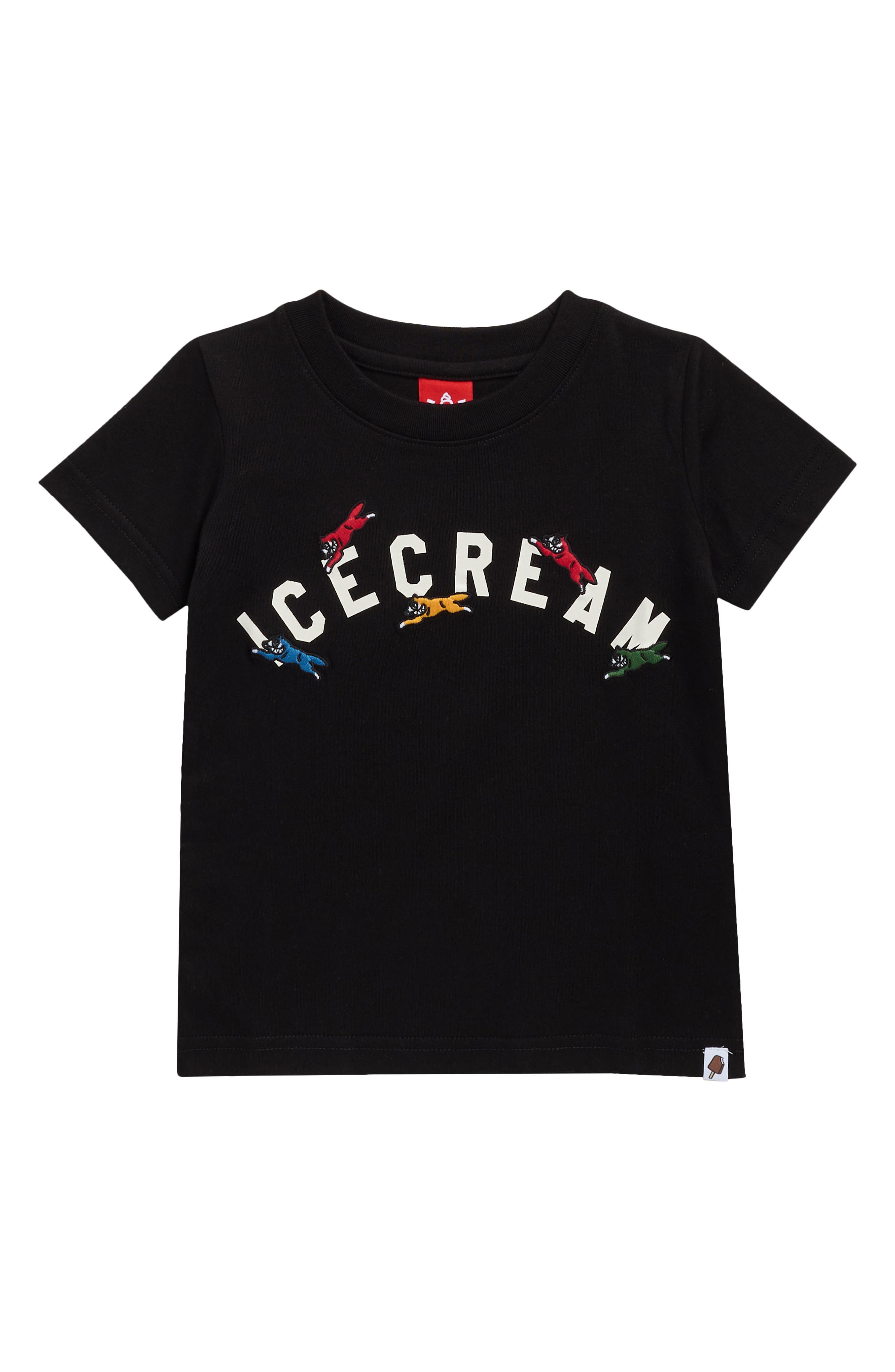 ICECREAM Kids' Playtime Running Dog Appliqué Graphic T-Shirt