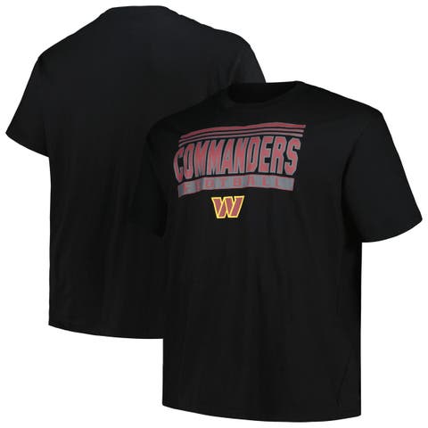 Men's Fanatics Branded Black Washington Commanders Big & Tall Pop T-Shirt