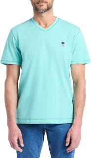 Robert Graham Damien V-Neck Knit T-Shirt
