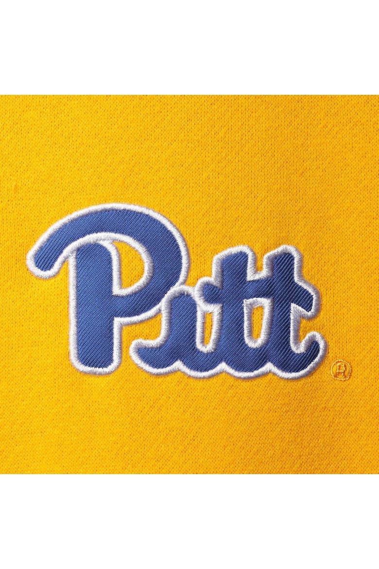 Men's Colosseum Gold Pitt Panthers Tortugas Logo Quarter-Zip Jacket, Alternate, color, Gold