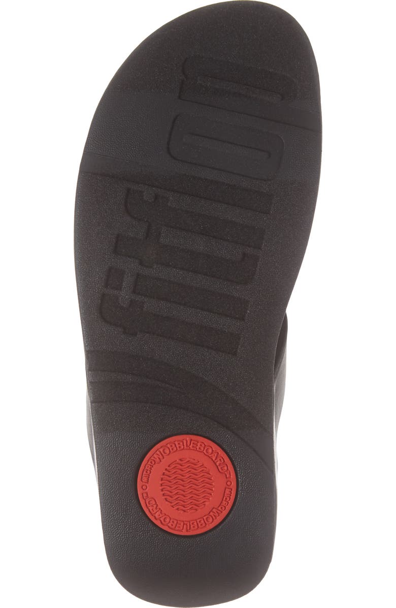 FitFlop Lottie Crystal Flower Wedge Flip Flop, Alternate, color,