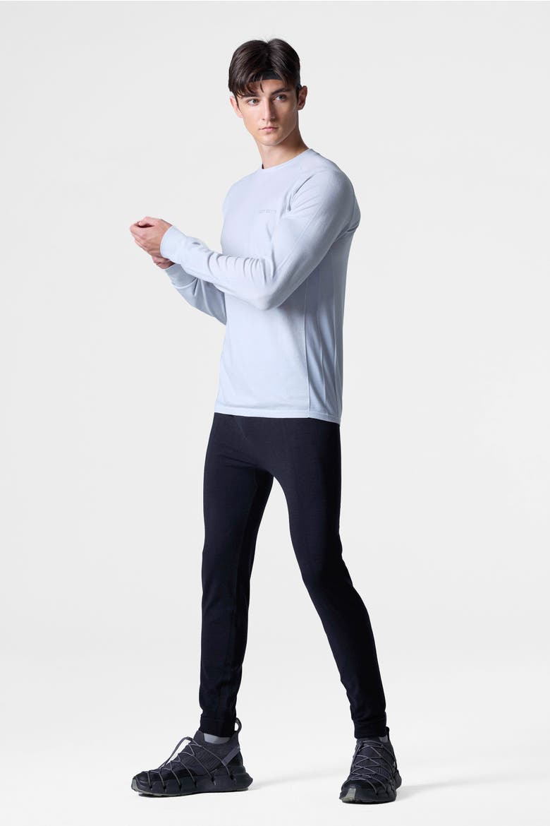 Tech Merino Classic Fit Long Sleeve Base Layer, Alternate, color, Glacier Gray