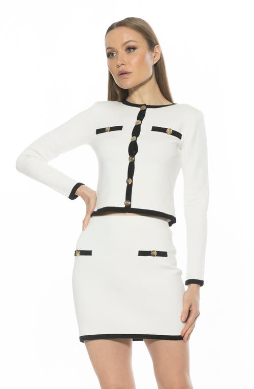 Alexia Admor Maia Knit Cardigan In Ivory