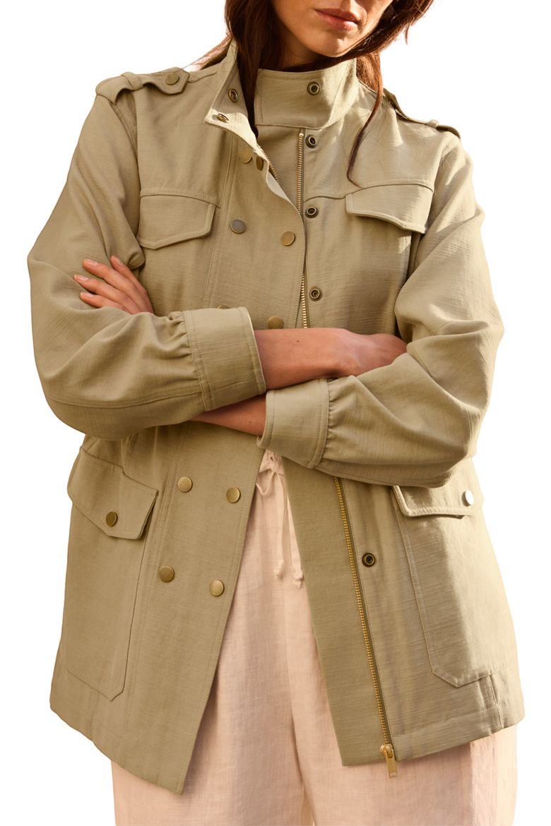 Washed Four Pocket Shacket, Main, color, Khaki