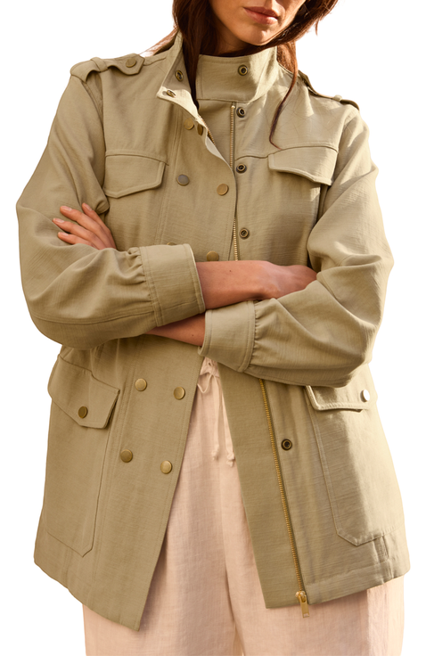 Washed Four Pocket Shacket