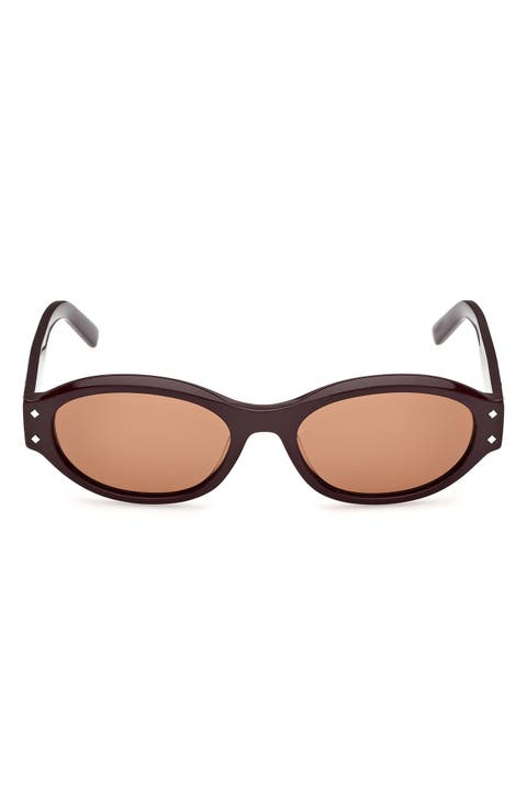 55mm Oval Sunglasses