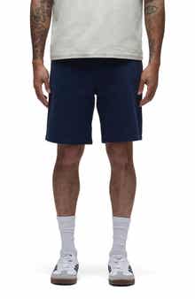 Hudson Jeans Venice Flat Front Navy Cotton Twill Chino Shorts