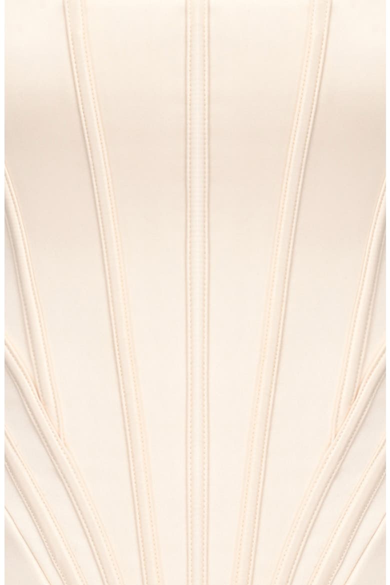 Cadie Satin Corset Top, Alternate, color, CREAM