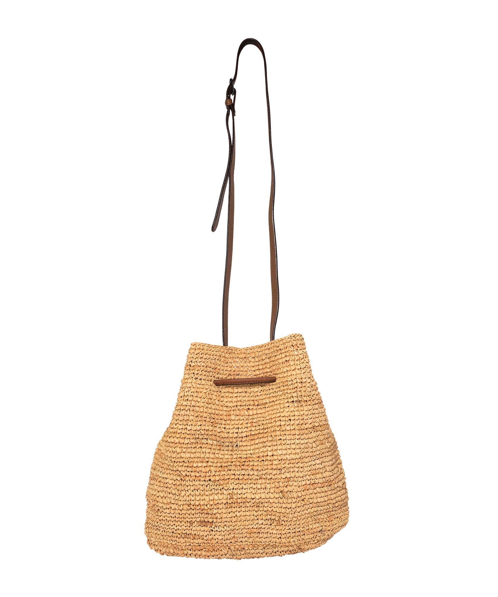 Raffia Bucket Bag, Alternate, color, Natural