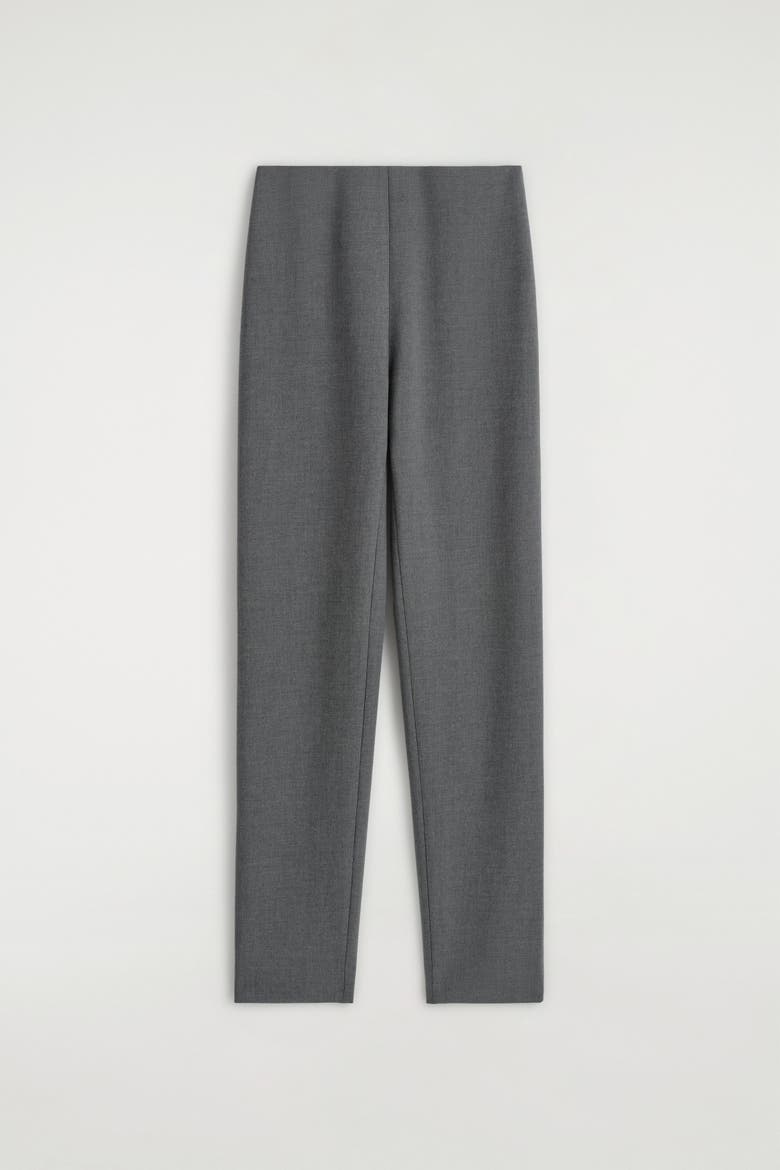 Slim Straight-Leg Pants, Alternate, color, GRAY