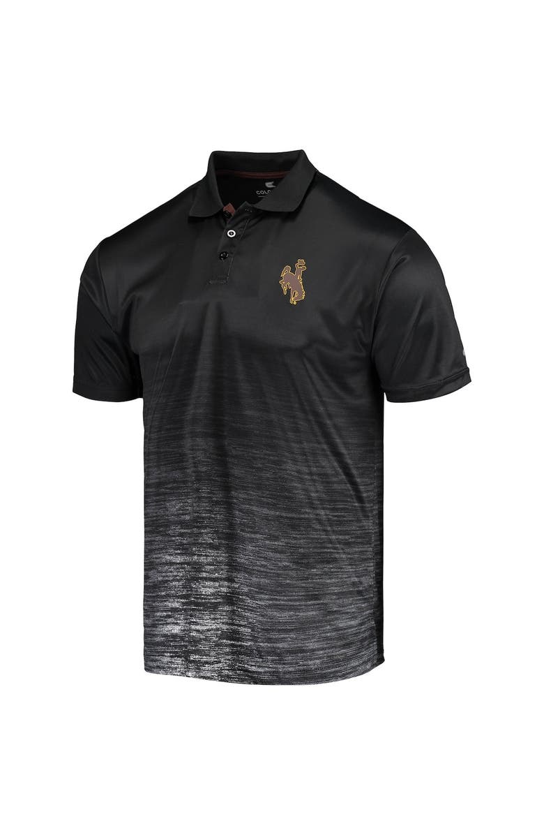 COLOSSEUM Men's Colosseum Black Wyoming Cowboys Marshall Polo, Alternate, color, 
