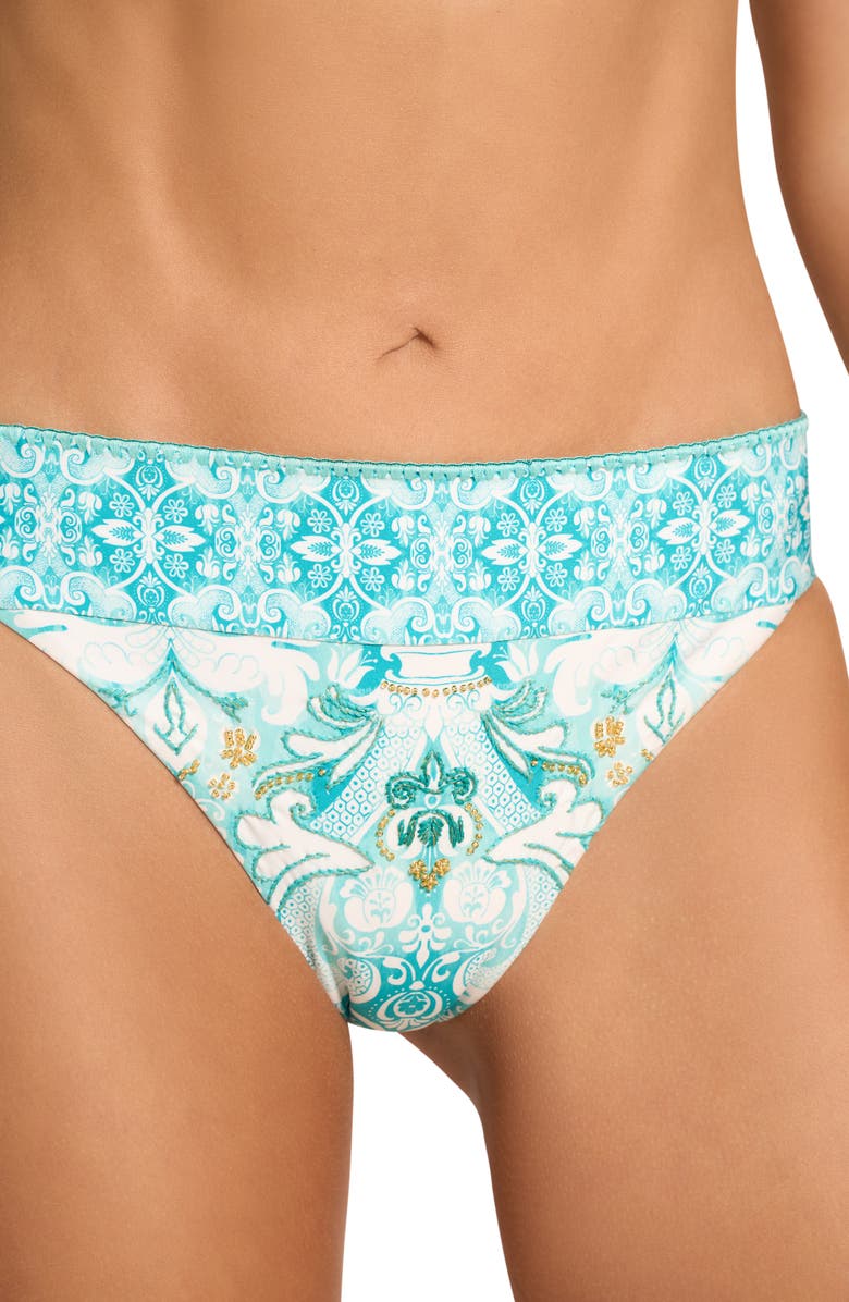 Cosita Linda Latin Fit Banded Bikini Bottoms, Alternate, color, Antigua Sand