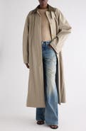 Acne Studios Belted Technical Cotton & Nylon Trench Coat