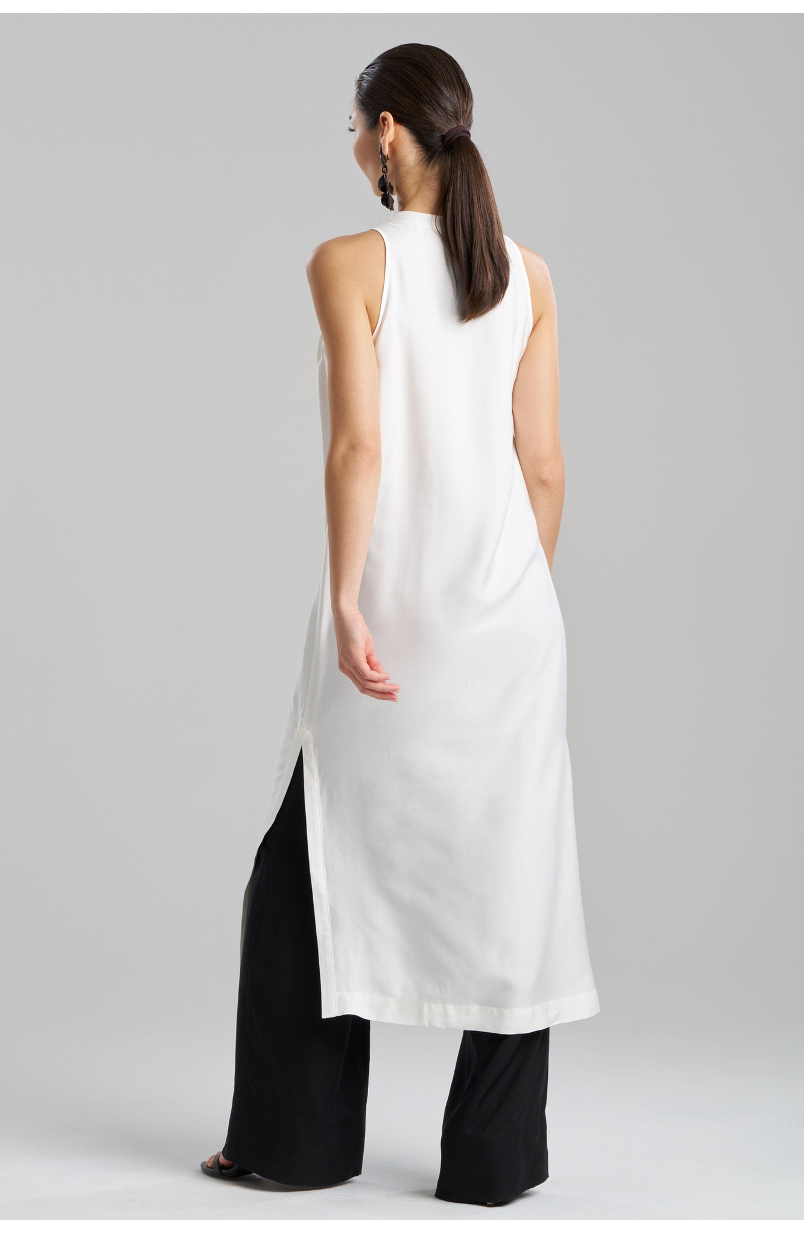 COTTON SILK TWILL Sleeveless Tunic - image 4