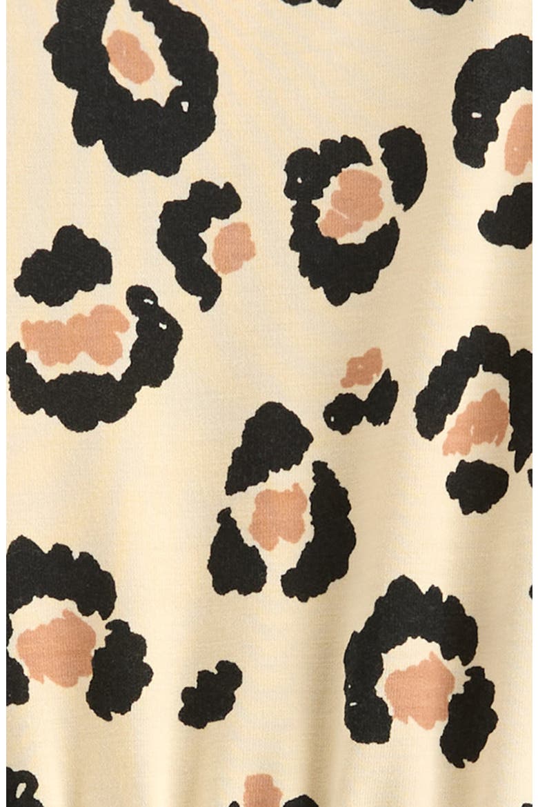 Kids' Pretty Tiered Dress, Alternate, color, TAN TWINE SKETCHY LEOPARD