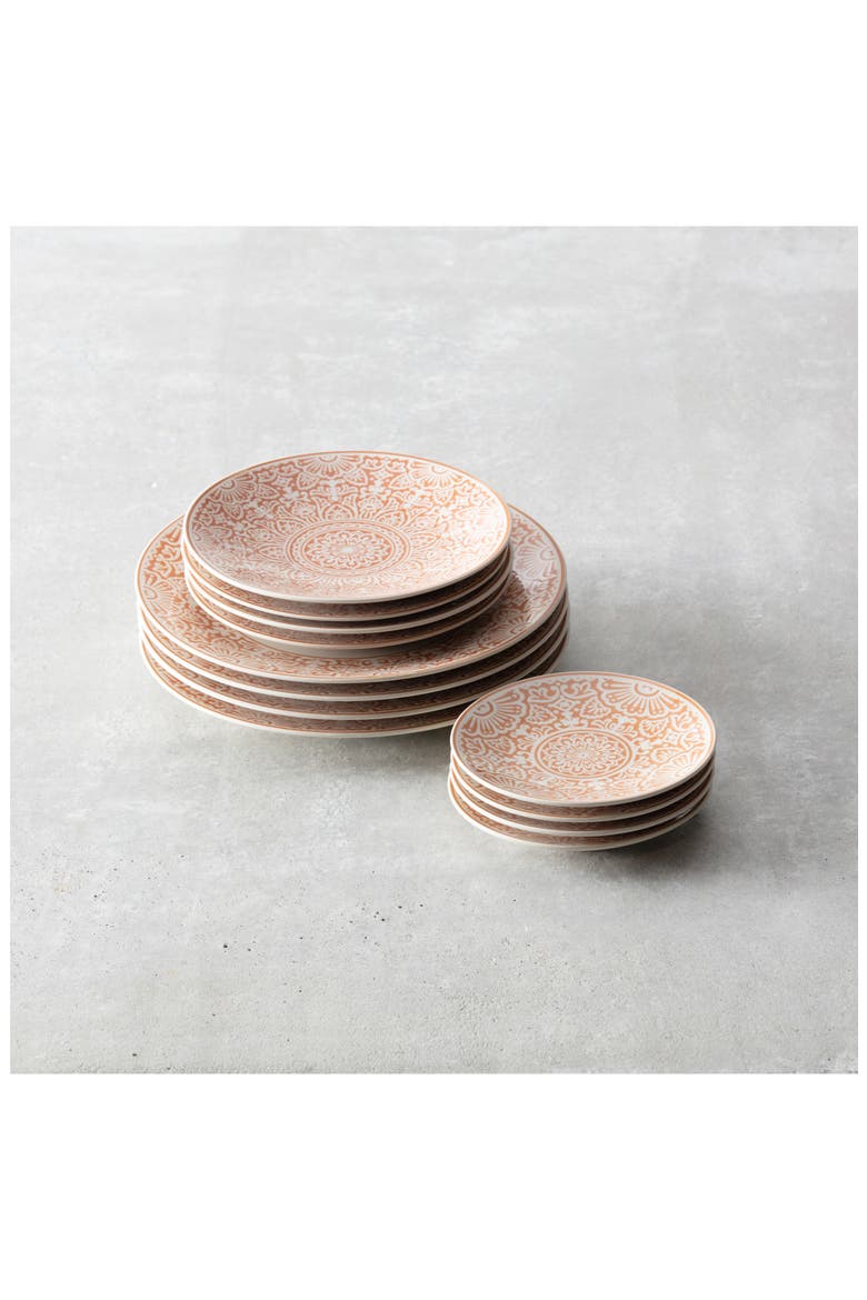 Havana Set of 4 Coupe Dinner Plates, Alternate, color, ORANGE