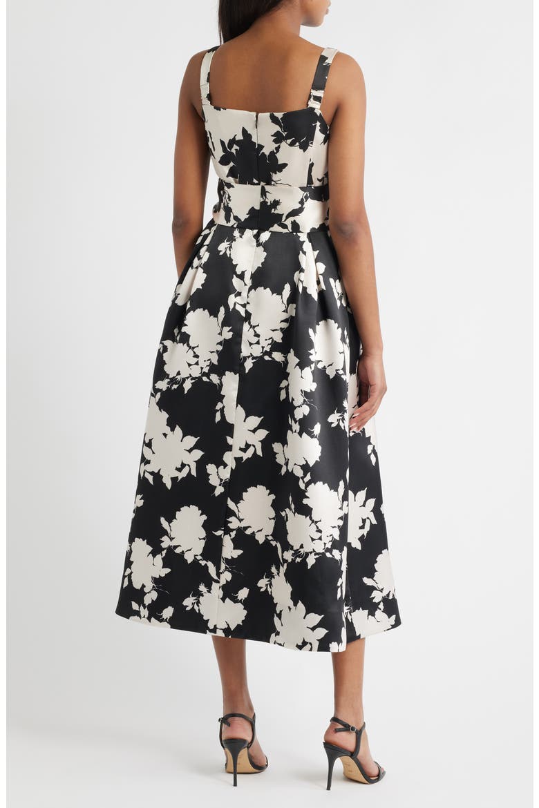 Sleeveless Cocktail Dress, Alternate, color, BLACK CREAM