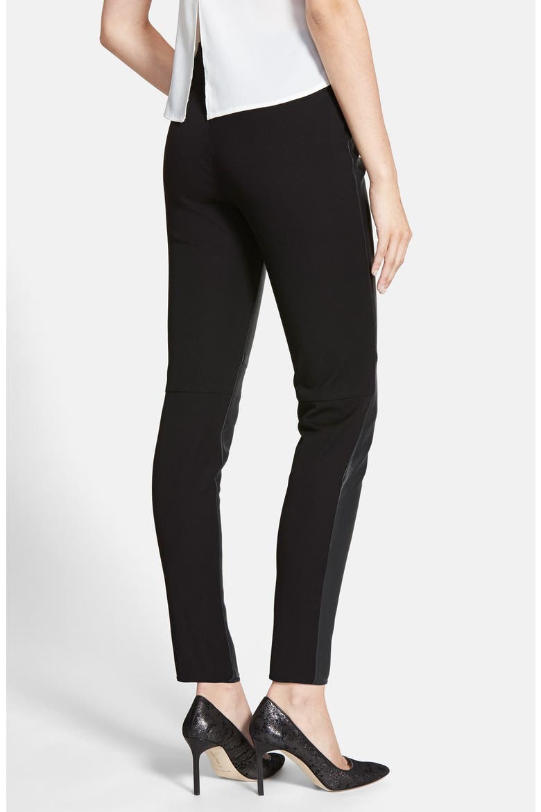 Mixed Media Leggings, Alternate, color, BLACK